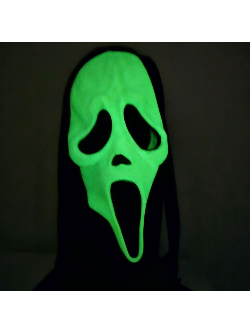 ADULT Scream Mask Vintage Easter Unlimited Fun World Glow In Dark CN